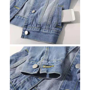 Veste en jean pour homme sur mesure - Imperméable, coupe-vent, respirante, style streetwear décontracté d'hiver, polyester/coton de haute qualité - Product Image 6