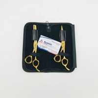 Ciseaux professionnels en acier inoxydable japonais pour salon de coiffure Ciseaux de coupe de cheveux pour droitier 32 dents Ciseaux amincissants de toilettage noirs