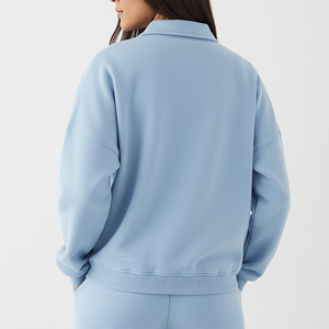 Sweat-shirt à capuche épais en molleton 100 % coton, délavé à l'acide, respirant, avec logo brodé personnalisé pour l'hiver - Product Image 3