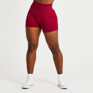 Comfortable Latest Women Running Gym Shorts New Designs <b>Thigh</b> Short Custom Color High Waist 100% Cotton Quick Dry Breathable - Product Image 1