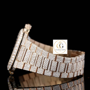 Reloj de Diamantes con Incrustaciones de Acero Inoxidable de Primera Calidad, Estilo Hip Hop, para Moda y Fiestas, Venta al Por Mayor - Product Image 3