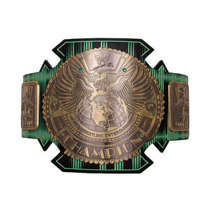 Cinturón de Campeonato de la WWE (World Wrestling Entertainment) en Cuero Verde - Product Image 1