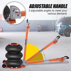 Martinetto Pneumatico a Tre Sacche da 3 Tonnellate per Auto, Sollevamento Rapido, Capacità 15,75 Pollici, Martinetto ad Aria 5S - Product Image 4