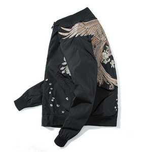 Premium Cotton Casual <b>Jacket</b> Men Women Unisex Lightweight Windproof Breathable Fashion Zip-Up Coat OEM Custom Logo Streetwear - Product Image 2