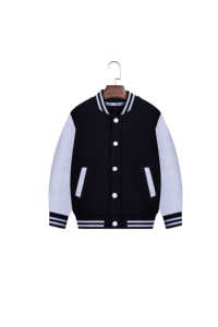 Veste de baseball en chenille douce de haute qualité pour enfants, personnalisable, pour l'automne et l'hiver, vente en gros - Product Image 3