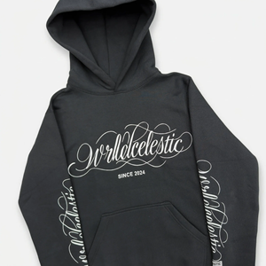 Sweat à capuche noir pour homme, surdimensionné, en coton, style streetwear, avec logo imprimé sur le devant, pour l'automne - Product Image 5