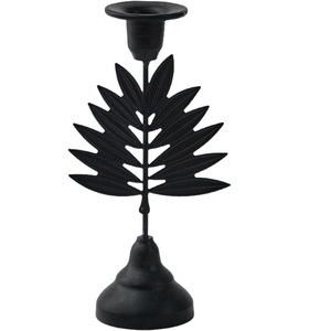 Candelabro Premium de Hoja de Palma Dorada • Portavelas Botánico 3D de Lujo - Product Image 2