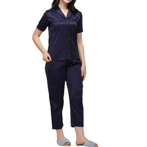 Customized Logo <b>Women's</b> Thermal Sleepwear Breathable Cotton Printed Night Dress Pajamas Set Custom Design Wholesale Rate - Product Image 1