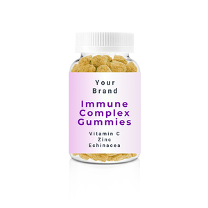 Proveedor de Origen Estadounidense que Vende Suplementos Herbales para el Apoyo Inmunológico, Vitaminas C y Zinc para Adultos, Gomitas en Forma de Baya con Echinacea - Product Image 1