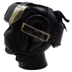 Protège-tête en cuir PU personnalisé pour entraînement de boxe professionnel, sur mesure, de qualité supérieure, en vente en ligne - Product Image 3