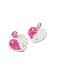 Últimos pendientes bordados de flores de arcoíris con cuentas hechos a mano para mujer en la parte superior hermoso diseño elegante con moda linda y elegante - Product Image 2