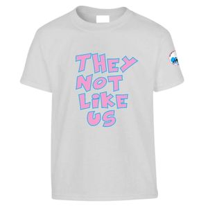 Camiseta Blanca de Manga Corta con Cuello Redondo y Estampado Gráfico Rosa, Ropa Casual para el Día a Día, Cómoda, Unisex - Product Image 1