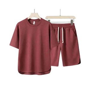 Conjunto de traje transpirable de manga corta y cuello redondo de verano para hombre al por mayor, prendas de vestir multicolores personalizadas, novedad de 2025 - Product Image 5