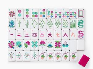 Resin Crafts Customized Three-layer Patterned Acrylic American Style <b>Mahjong</b> Tiles Entertainment <b>Mahjong</b> <b>Set</b> - Product Image 2