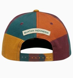 Casquette Snapback Premium Color Block avec Logo Brodé Unisexe Style Urbain Réglable 6 Panneaux Design Tendance pour le Quotidien - Product Image 3