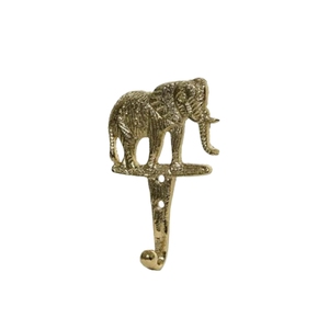 Crochet mural décoratif en aluminium doré antique en forme de lion, style nordique, pour manteaux, clés, serviettes et peignoirs - Product Image 4
