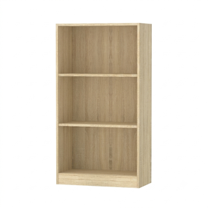 Librero Abierto de 3 Niveles FURNIZONE 1716 de Alta Calidad, Mueble de Madera Moderno para Sala de Estar, Color Gris Oscuro - Product Image 3