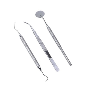 <b>Scraper</b> Mouth Mirror Oral Hygiene Set Teeth Cleaning Tools High Quality Stainless Steel 3pcs Basic Dental Tool Kit Ergonomic - Product Image 6