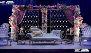 Escenario de boda inspirador para anillo, ceremonia de sueño, boda, recepción, noche, decoración de escenario, boda occidental, compromiso - Product Image 5