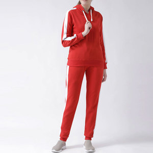 Women's Winter 2 Piece Cotton Fleece Activewear <b>Set</b> Hooded Long Sleeve Top <b>Matching</b> <b>Jogger</b> Pants Solid Casual Sportswear Wear - Product Image 2