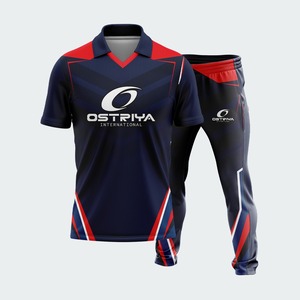 2026 Unisex Cricket Uniform Set <b>Heat</b>-Transfer Printed Team Wear Jersey Trouser Set Durable Lightweight Quick Dry Breathable 100% - Product Image 2
