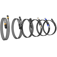 Cable de Señal DMX512 SHEHDS con Clasificación IP65 para Exteriores, de 1-10 m, Resistente al Agua, para Iluminación de Escenarios