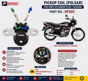 Bobina de encendido Hero Splendor Plus Passion, calidad de exportación para repuestos de motocicletas, India, Orado - Product Image 4