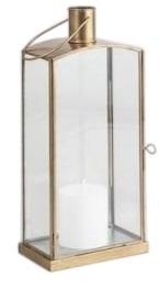 Venta al por Mayor de Faroles Rústicos de Metal y Vidrio con Acabado Dorado, Faroles de Estilo Moderno para Bodas, Hogar y Jardín - Product Image 2