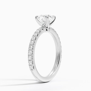 BOJ <b>Ring</b> 0114 Cushion Cut <b>925</b> <b>Silver</b> Luxe Amelie Prong Setting Solitaire Diamond <b>Ring</b> 2ct D Color VVS1 Moissanite GRA Certified - Product Image 2