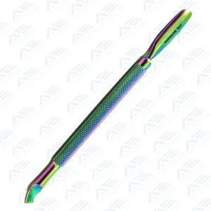 Pousse-cuticules argenté, dissolvant de vernis à ongles, spatule exfoliante double tranchante, cuillère à double extrémité pour nail art, manucure et pédicure - Product Image 4