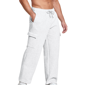 Pantalones Deportivos Cargo para Hombre, Pantalones Casuales con Múltiples Bolsillos Utilitarios, Cómodos, de Mezcla de Algodón, Corte Ajustado, Estilo Urbano - Product Image 4