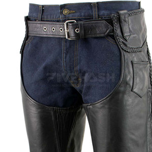 Chaps en cuir lavé pour hommes, vente en gros, faible MOQ, meilleure vente, excellente qualité - Product Image 6