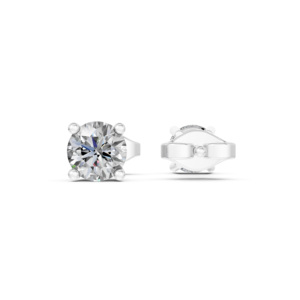 925 <b>Silver</b> Lab Diamond <b>Earring</b> IGI Certified RJC ODM OEM Ethical Fine Jewellery Rhodium Plated Wedding Anniversary Gift EA501871 - Product Image 3