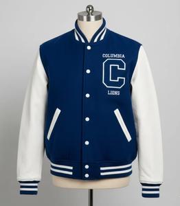 Chaqueta Varsity de Invierno con Cuello Alto Hecha a Mano para la Universidad de [Nombre de la Universidad] con Logotipo Frontal - Product Image 1