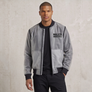 High Quality Custom Heat-Transfer Printed Front <b>Suede</b> Leather <b>Bomber</b> <b>Jacket</b> Unisex Winter Thick Fleece Lined Waterproof - Product Image 5