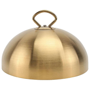 Tapa de acero inoxidable para asar, cubierta pequeña de metal para cocinar al vapor, tapa para parrilla para queso y hamburguesas - Product Image 3