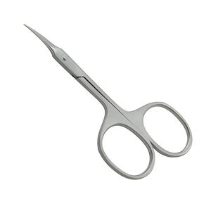 Tijeras de manicura hechas a mano KOUNAIN de 10 cm, cuchillas rectas de acero inoxidable, Punta curva afilada para corte de vello Facial y cutícula - Product Image 3