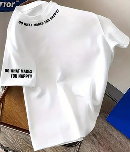 Camisetas Casuales de Gran Tamaño para Hombre, Estilo Urbano, Tejidas, 100% Algodón, de Alta Calidad, Personalizadas OEM ODM - Product Image 3