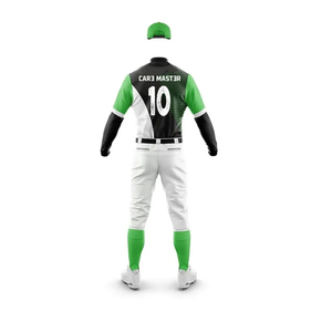 ราคาสมเหตุสมผล คุณภาพดีที่สุด ชุดยูนิฟอร์มเบสบอลขายส่ง พิมพ์โลโก้ตามสั่ง สีพื้น ระบายอากาศได้ดี โพลีเอสเตอร์ 100% - Product Image 3