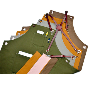 Tablier de travail en cuir de haute qualité, respirant et écologique, tablier de chef en cuir véritable, tablier de barbier en cuir - Product Image 6