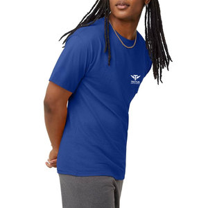 T-shirt imprimé pour homme, prix d'usine, 100% coton, couleur unie, vente en gros, t-shirt pour usage quotidien - Product Image 6