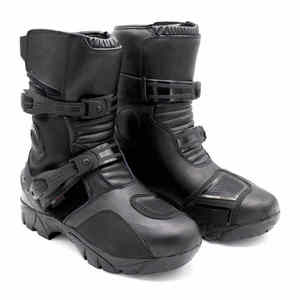 Bottes de course en cuir pour moto, taille plus, pour pilote professionnel, imperméables, respirantes, coupe-vent, été/hiver, unisexe - Product Image 1