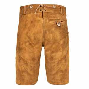 Ensemble chemise et pantalon Lederhosen allemands et autrichiens, aspect cuir vieilli vintage. - Product Image 5