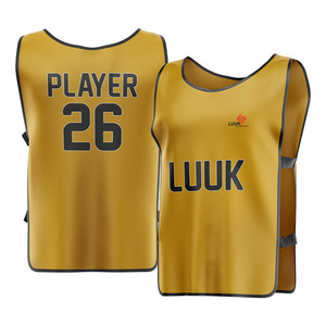 High Quality Sublimated Soccer <b>Bibs</b> Custom Mesh Football <b>Training</b> Vest Lightweight Athletic Team Uniforms - Product Image 1