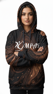 เสื้อฮู้ดดี้โอเวอร์ไซส์ลายพิมพ์ทั่วตัว ดีไซน์แบบซับลิเมชั่น สวมใส่สบาย สไตล์สตรีทแฟชั่นทันสมัย - Product Image 3