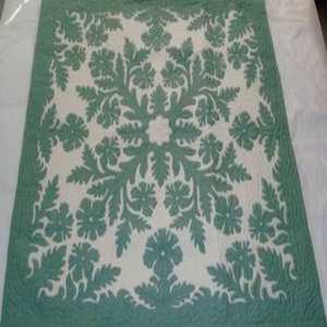 Broderie exquise courtepointes couverture 100% pur coton fait à la main 42 "x 42" hawaïen fabriqué de qualité supérieure couettes de lit en gros OEM - Product Image 4