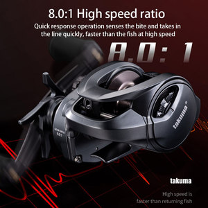 Soldes Exceptionnelles : Moulinet Baitcasting Takuma P6 Graphene, Frein 5kg, Engrenages en Laiton, Lancer Longue Distance, Eau Douce et Salée - Product Image 6