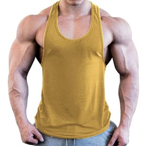 Quick Dry <b>Gym</b> Men's Solid Color Cotton Tank Top O Neck Knitted Casual Fitness Workout <b>Vest</b> White - Product Image 4