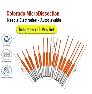 Kit d'électrodes de micro-dissection allemandes de qualité supérieure, 15 pièces, en alliage de tungstène autoclavable, à pointe ultra-fine, modèle Colorado - Product Image 1