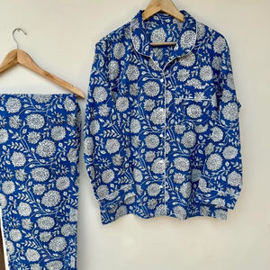 ชุดนอนผู้หญิงลายสัตว์ Naaz Textile ชุดนอนลำลองสำหรับฤดูร้อน ชุดนอนผ้าฝ้ายนุ่ม ระบายอากาศได้ดี - Product Image 1